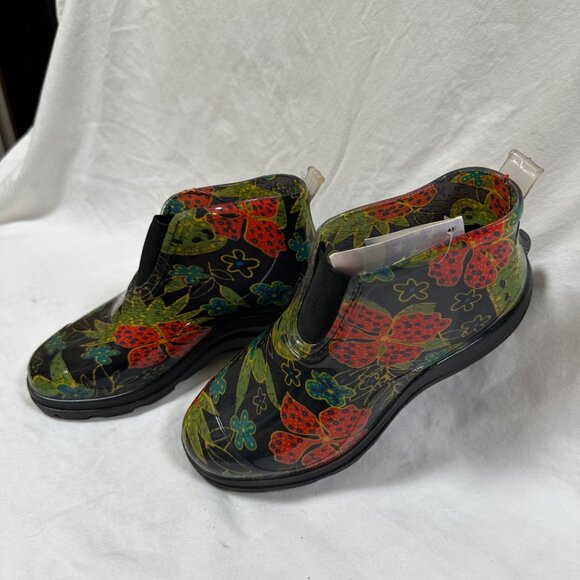 Sloggers Lovely Short Waterproof Rain Boots - Mid Summer Black - Picture 4 of 4